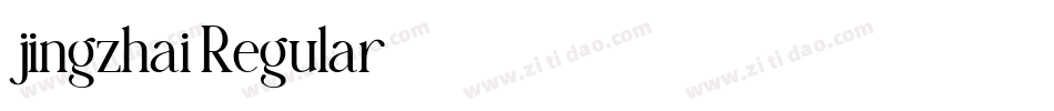 jingzhai Regular字体转换
